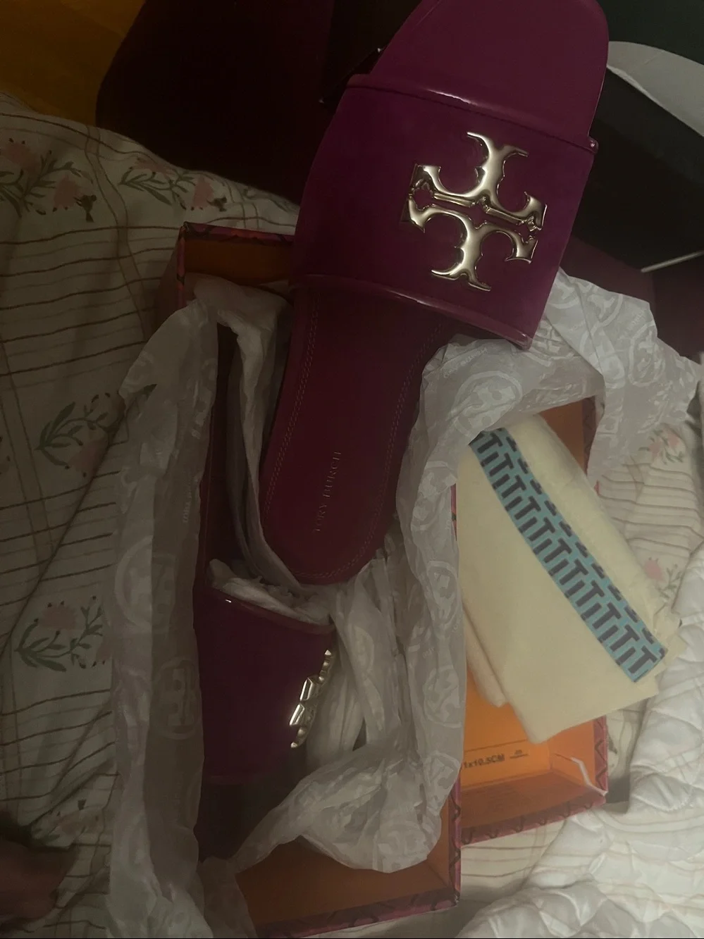 Tory Burch shiny patent